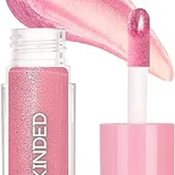 KINDED Sheen Shimmer Lip Gloss Liquid Lip Colour Glossy Shiny Shimmery Glitter Sparkle Bomb for Shining Pout High Shine Hydrating Lips Vitamin E Enriched (5 ml, 01 Lotus Pink)-picture-12