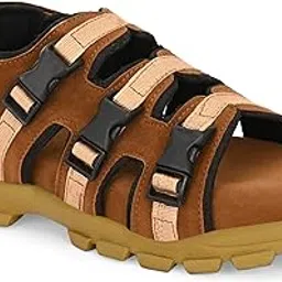 lushwalk Men’s Casual Outdoor Trekking Sandals | Stylish Triple Adjustable Buckle Straps, Cushioned Sole, Durable Rubber Grip, Open-Toe Adventure Sandal | Comfortable for Daily, Travel & Hiking-picture-20