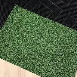 WHITE GAJ Special Diwali Combo Artificial Grass Mat with Drainage Grid Set, 59x38 cm, Green and Black, 2 Pieces, for Indoor Outdoor Use-image-86