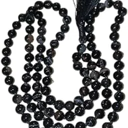 Hdbg Finest Collection of Black Sulemani Hakik Mala 10Mm Yamni Hakik Stone Original Certified सुलेमानी हकीक माला Enchanting Aqeeq Mala Tasbih Black Agate Mala हकीक की माला Akik Ki Mala-picture-15