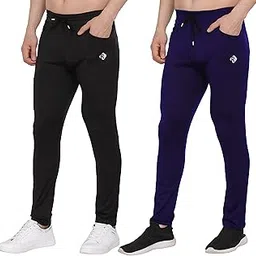 riksaw Track Pants for Mens/Joggers for Mens/Mens Lower Polyester with 2 Side Pockets for Gym, Exercise, Morning Walk, Sports L6 image 1