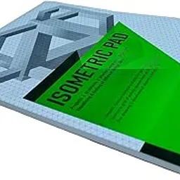 LRS Isometric Pad - A4 Size, 50 Sheets, 100 GSM, Professional Grid Paper for 3D Drawing, Architecture, Product Design, and Creative Projects-picture-24