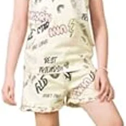 TRESNOVA Girls Unicorn Print Nightsuit – Soft, Anti-Microbial Cotton Co-ords | Pyjama Shorts Set for Kids-image-15