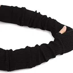 heavy driver Arm Warmer Elbow Length Fingerless Gloves In Korean Design for Women, Thumbhole And Knitted Design Winter Warmer for Ladies Breathable Material with stretchy, Fancy Warmer-picture-39