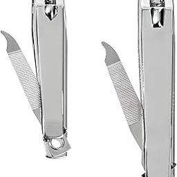 Givyahan Nail Clippers Set,Sharp Stainless Steel Toenails and Fingernails Clipper Cutter,Professional Pedicure and Manicure Kit for Men Women(2pcs Silver)-image-39