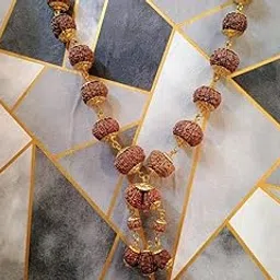 Rare Gems Gallery Indrani Mala 1 to 21 Mukhi Nepali Original Ruthratcham Malai Certified by Lab Indrani Mala Indraksha Mala A1 Quality with Trijuti Capping एक से इक्कीस मुखी रुद्राक्ष माला-picture-12