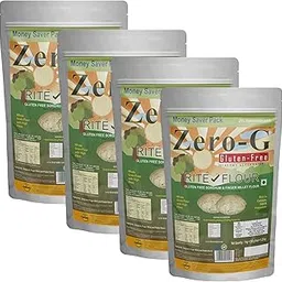 Zero-G Gluten Free Rite Flour (1.25 KG X 4 Packs) - Sorghum (Jowar) & Finger Millet (Ragi) Atta | High Fiber for Easy Digestion | No Preservatives & Trans Fat | Good Kneading, Rolling & Puffing Properties image 1