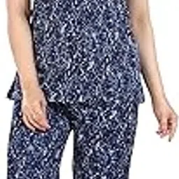 NM Women's Satin Printed Cotton Night Suit Set-picture-49