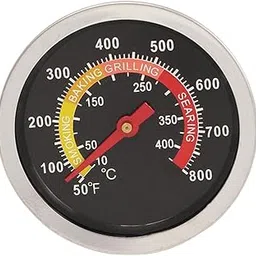ATORSE® Stainless Steel BBQ Smoker Grill Thermometer Temperature Gauge 10-400 Degree-picture-16