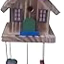 5-Bell Wooden Aluminum Decorative Hanging Windchime | Handcrafted Metal Bells | Hanging Decor | Balcony, Garden, Door Hanging for Positive Energy & Prosperity (17 Inch,Pink)-picture-11