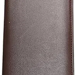 campio Brown Leather Business Card Holder – Professional Organizer with 96 Slots, Credit Card Wallet for Office, Compact Name Card Book for Travel, Visiting Card Holder for Men & Women - Pack of 1 image 1