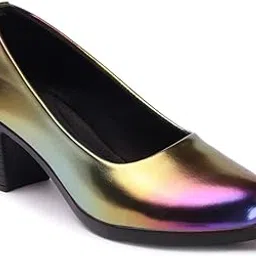 fashimo Women's Slip-On Bellies Kitten Heel Pumps DNNPAK1-P-picture-24