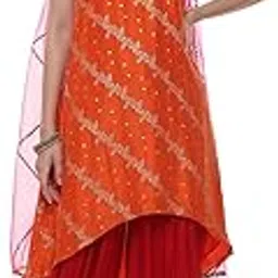 biba Women Viscose Shantoon Kurta Dhoti Salwar Suit Set-picture-36