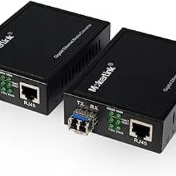 MokerLink Gigabit SFP to RJ45 Converter, A Pair 2 Pack Single-Mode Fiber to Ethernet Media Converter, 10/100/1000Mbps RJ45 Port, 1000Base-LX SFP Module 1310nm up to 20KM-picture-29