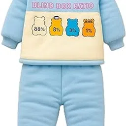 kids paryanis Baby Boy and Girl Full Sleeves Printed Soft Woolen Winter Sweatshirt Hooded, T-Shirt with Pyjama Pant Dress for Kids Infant Toddler New Born Winter Clothes-picture-43