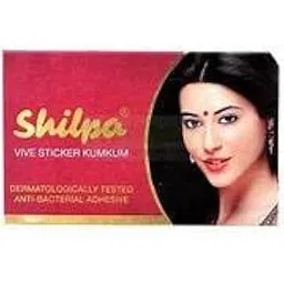 Shilpa Vive Sticker Bindi Kumkum Dermatologically Tested Bindi- Black (Size-4) (Pack of 15 Unit)-picture-52