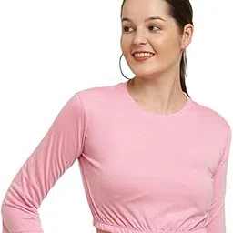 Women's Casual Long Sleeves Round Neck Stylish Top || Small to 10XL || 12 Colours ||-picture-42
