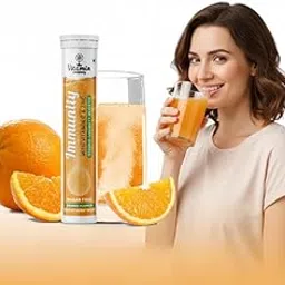 Immunity 1000 mg, with Vitamin C & Zinc, Stronger Immunity, Antioxidant & Skin Care, Effervescent Tablets, Orange Flavour (20)-picture-18
