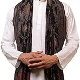 ravaiyaa - attitude is everything Men Jamawar Design Stylish Shawl, Warm and Soft Winter Shawl, Kashmiri Wool Shawl Wraps, Faux Pashmina (80L x 40W Inch)-picture-38