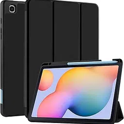 Robustrion Cover for Samsung S6 Lite Tablet Cover 10.4 inch Flip Stand Back Cover with S Pen Holder [Right Side] for Samsung S6 Lite Tab 10.4 inch [Auto Sleep Wake Support] - Black-image-33