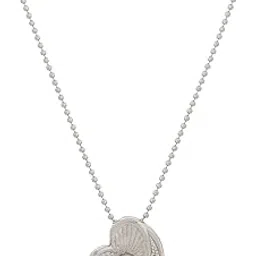 the luxor Heart Shape Silver Plated Pendant For Women PD-2157-picture-25