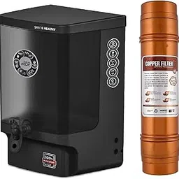 Aqua Jade RO Water Purifier with Copper Alkaline Filter RO + UV + UF + TDS Control + Pre Filter & Accessories, RO Water Filter System for home 10 Ltrs, 8 Stage (Black + Copper)-picture-16