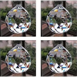 generic Glass Sun Catcher Positive Energy Reiki Feng Shui Lamp Prism Rainbow Crystal Ball Pack of 4-picture-18