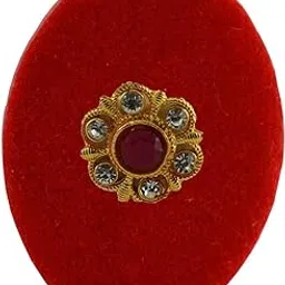 vidhya kangan Handmade Fancy Stone stud Work Saree pin Brooch for Women Jewellery Latest Stylish Crystal Unisex Floral Shape Brooch for Women/Girls (sku-bro2814)-picture-36