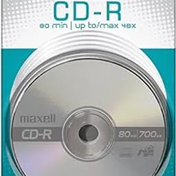 Maxell 648220 CD-R 700 5PK CD Recordable Disc 48X 700MB 80 Minute 5 Pack Carded-picture-13