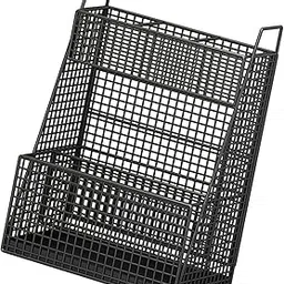 MERISHOPP Metal Mesh Umbrella Stand Holder 40x25x55cm Black for Home Entry Storage Bin-picture-47