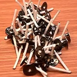 Candle Making Wick (50 Pieces) Thread Wax Coated 2 inch Tealight Candle Wicks Smokeless Pre Tabbed Cotton Wick DIY (50 Pieces)-image-16