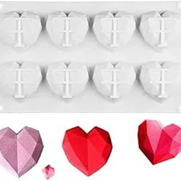 Silicone 3D Heart Shape Soap Mould | Baking Mold for Chocolate, Desserts, Ice Cream, Bombs Soap-picture-22