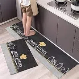 PEGEO 2 Pcs Kitchen Mats, Waterproof Memory Foam Kitchen Rugs, Standing Desk Mat Floor Mats, Comfort Runner Rug Carpets for Kitchen Floor, Sink (120 * 40 cm, 40 * 60 cm,Blue)-picture-14