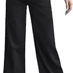 High-Waisted Wide-Leg Jeans Featuring a Relaxed fit Silhouette and Classic Denim for Versatile Casual wear-image-48