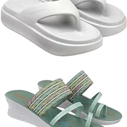 zenwear Extra Soft Classic Casual wear with Flexibility Technology Wedges Combo for Women's/Girl's(6108-1948)()-picture-27