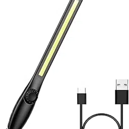 USB Rechargeable Inspection Lamps,with Super Bright COB Led 360 Degree Rotation Magnetic Plate and Handing Hook for Workshop Household Outdoor Camping Hiking Work Lights (Black)-picture-13