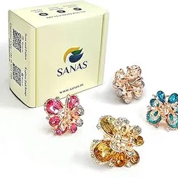 Sanas (4Pcs) Hair Clips For Girls Women Claw Clips Stylish Clutcher For Women Hair Large Hair Clips For Girls Hair Clutcher For Wear (4Pcs) Multicolor-picture-20