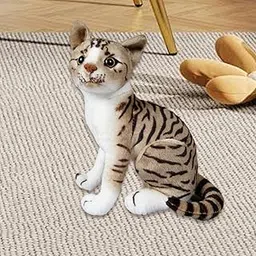 Bnf® Cat Plush Toy Kids Room Decor Snuggling Plush Cat Doll for Adults Boys Girls Gray 20cm Baby | Toys for Baby | Plush Baby Toys-picture-10