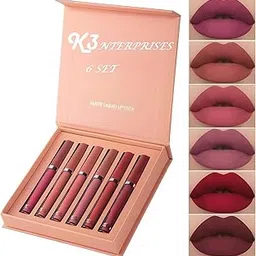 Matte Velevt Long alsting Lipstick Set of 6 Pcs-picture-21