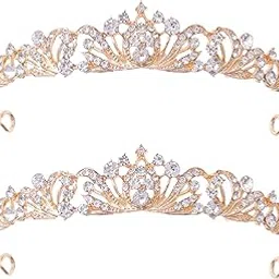 feltent Tiara Crown for Women Wedding Tiaras for Bride Princess Crowns and Tiaras for Girl Rhinestone Crowns for Birthday Halloween Cosplay Christmas Party Prom Gifts-picture-38
