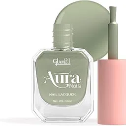 Glam21 Aura Nails Nail Lacquer |Long-Lasting, Quick-Dry, High-Shine Nail Enamel | Chip-Free Formula | Smooth Application & Vibrant Finish |60 Striking Shades | 10ml,Misty Glimmer-picture-37