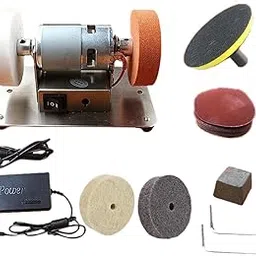 CALANDIS™ Mini Bench Grinder Craft Polisher For Metal Working Edge Polishing Polishing Style F | Grinders | Power Tools | Tools-picture-28