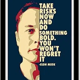 Good Hope - Elon Musk Motivational Quote Poster Framed for Room & Office decor home bedroom living room wall art inspirational entrepreneur success wall hanging Decor.-picture-23