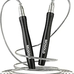 Mogold Speed Rope Set incl. 2 Steel Spare Cables | Ideal for Crossfit, Fitness, Boxing and Easy Double Under | Jump Ropes for Fitness Women and Men Premium Bearing Balls | Unbreakable Handles-picture-14