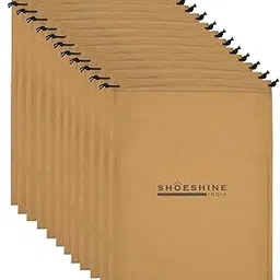 shoeshine Beige Shoe Bag (Pack of 12) Travel Essential Packing Shoes Bags for Men & Women-picture-41