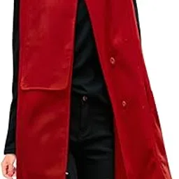 uxcell Generic Women Stand Collar Layered Front Loose Tunic Worsted Vest-picture-25