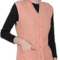 Womens Sleeveless Winter wear Cardigan Sweater-image-6
