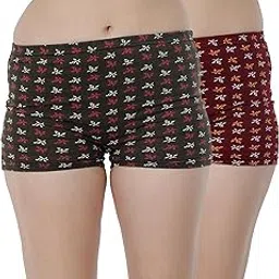 selfcare Women Solid Cotton Mid Rise Boy Shorts Panties (Pack of 2)-picture-55