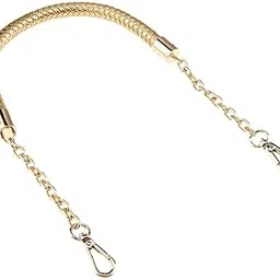 myaddiction 6xMetal PU Leather Braided Bag Strap Handle Bag Chain Replacement 60cm Gold-picture-49