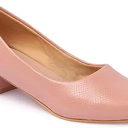 carlton london Women Comfortable Block Heel Round Toe Slip On Fashion Shoes for Daily use, Office use, Casual use-picture-17